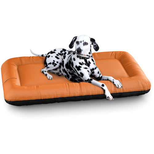 Knuffelwuff Lucky Color Edition In- og Outdoor hundekurv XL 100 x 73cm orange